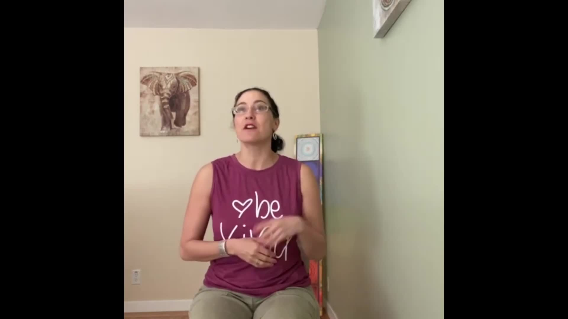 8 minutes seated Chair Yoga