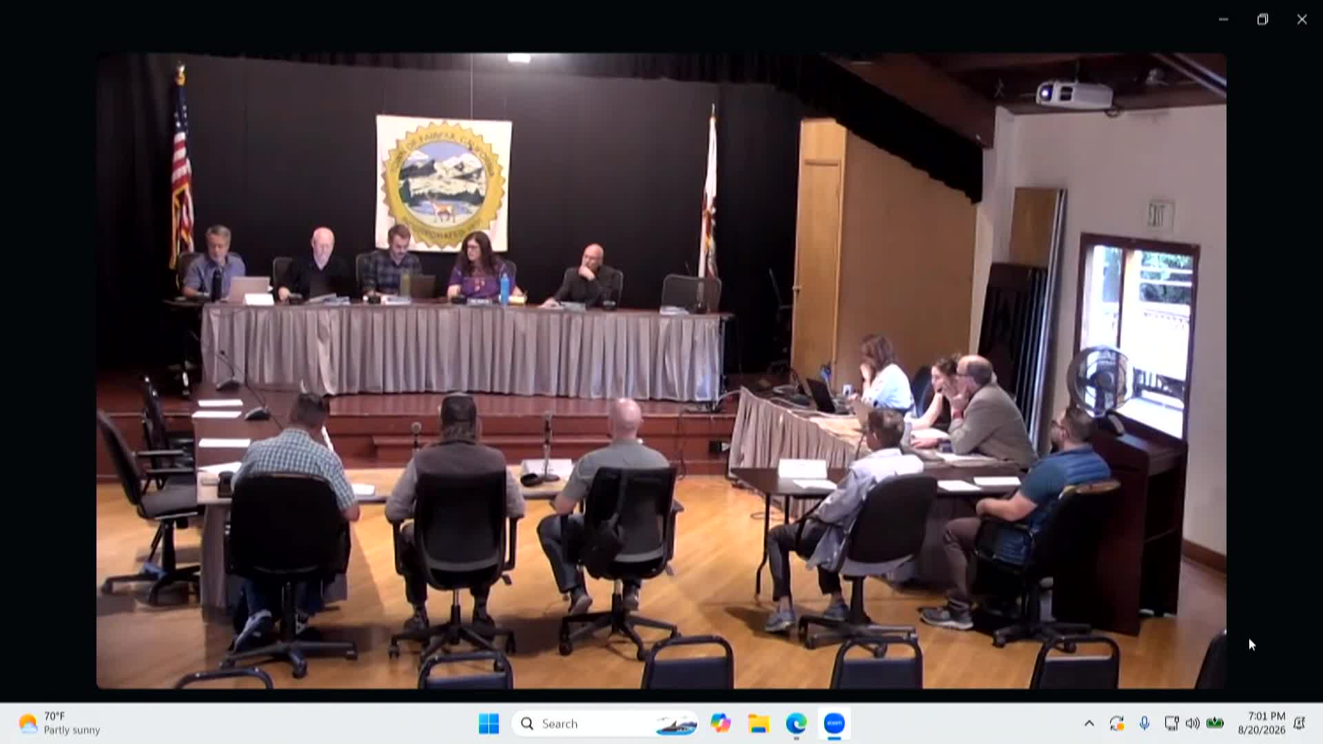 Fairfax Planning Commission Mtg. - 8-20-26